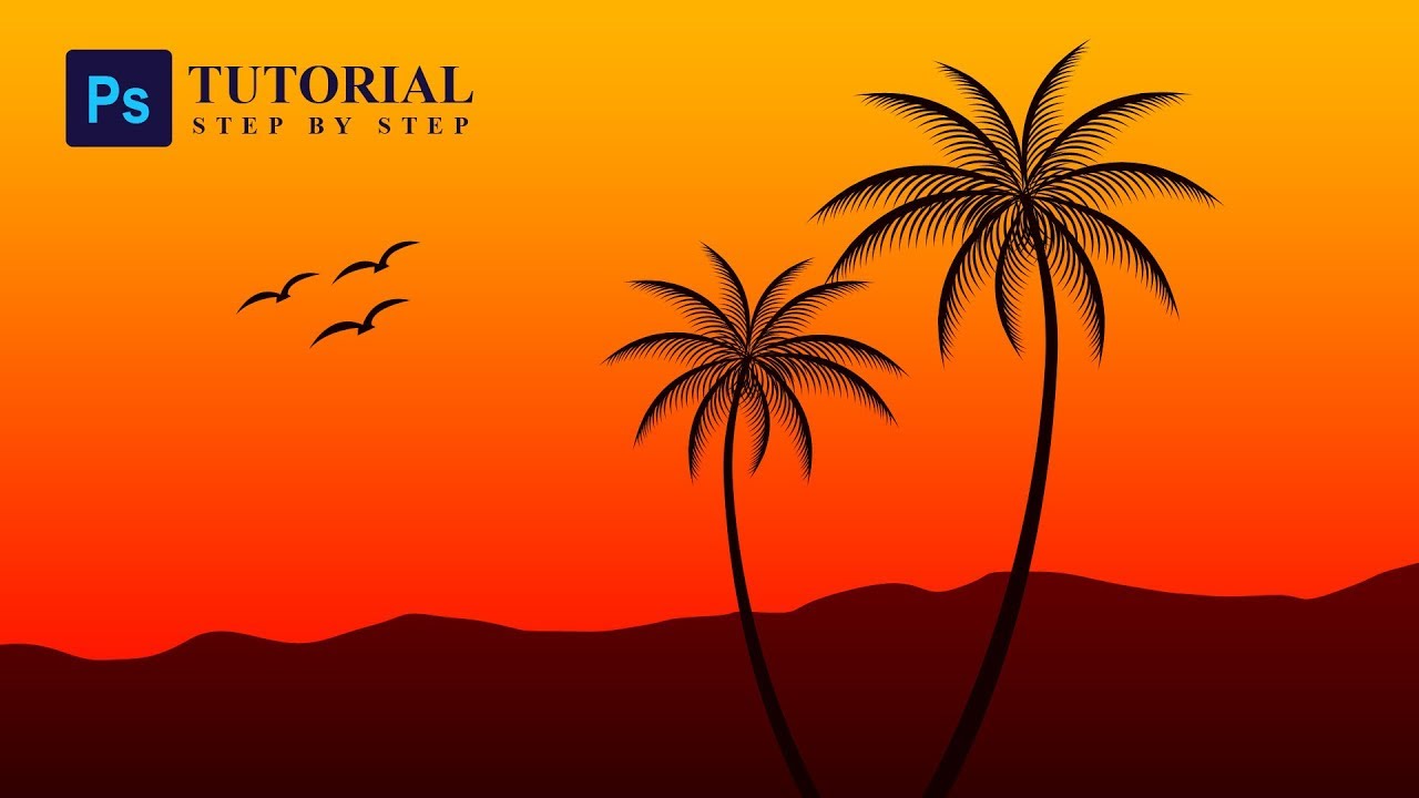 A Typical Scenery Create on Photoshop step by step Tutorial