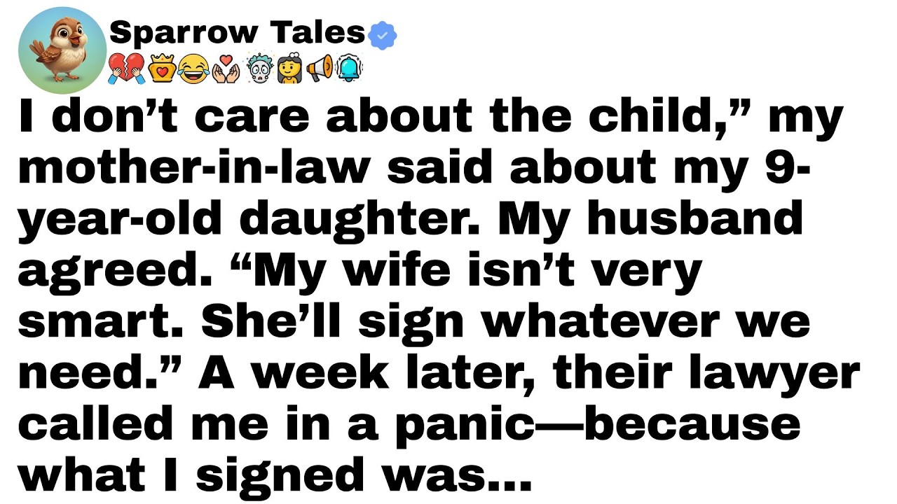 I don’t care about the child,” my mother-in-law said about my 9-year-old daughter. My husband...