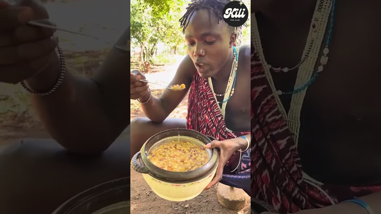Kili Paul Eats Makande Like a True Maasai Warrior! 😋🥘 #kilipaul #food #trending #love #foryou