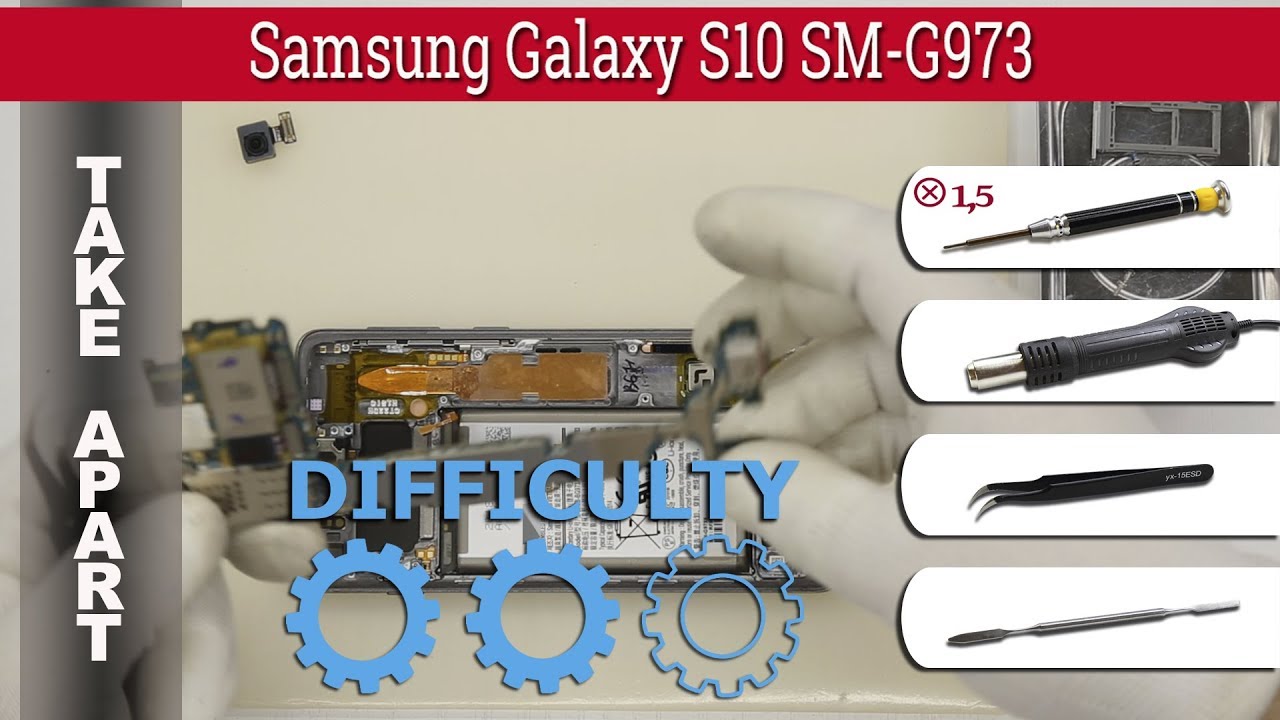 Как разобрать 📱 Samsung Galaxy S10 SM-G973 Разборка и ремонт