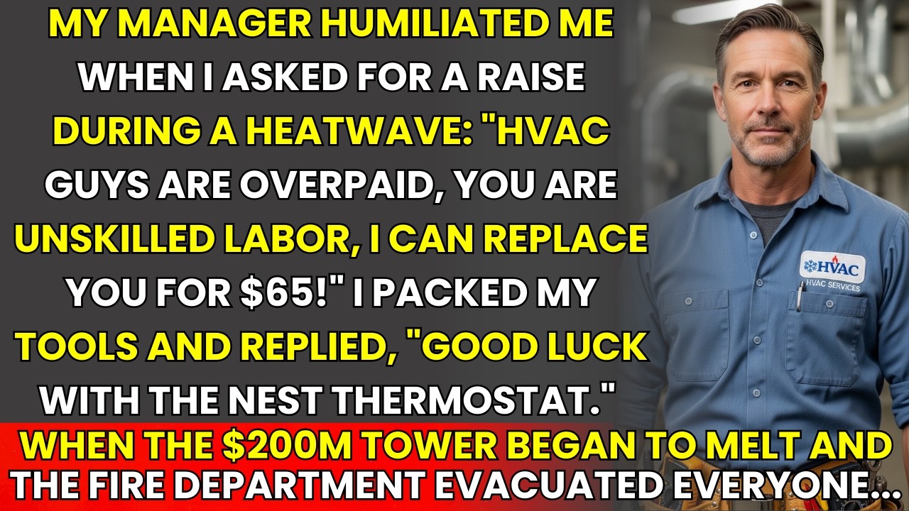 Manager Humiliated Me Saying "HVAC Guys Are Unskilled Labor"—$200M Tower Melted, Fire Dept Evacuated
