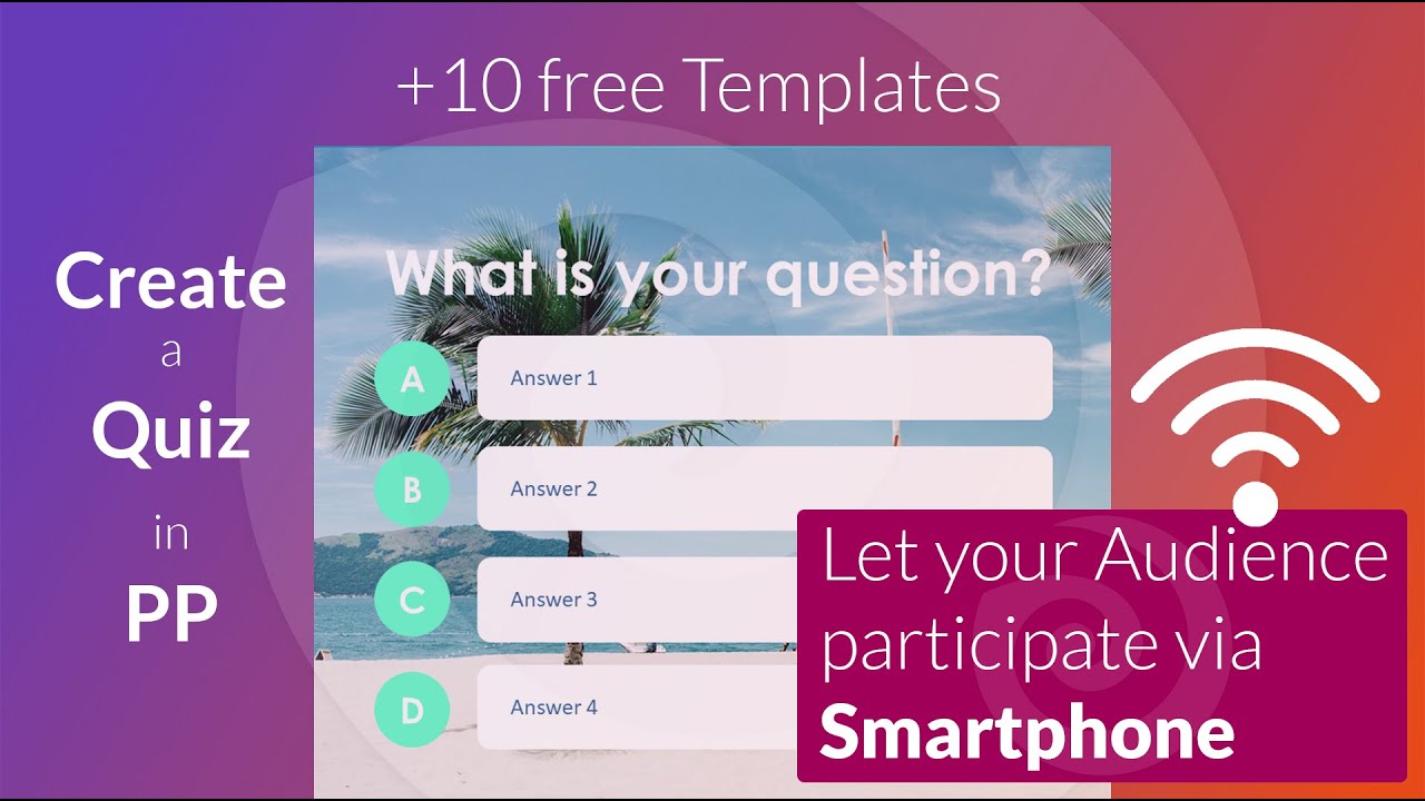 How to make an interactive Quiz in PowerPoint (using SlideLizard) | Tutorial 2025
