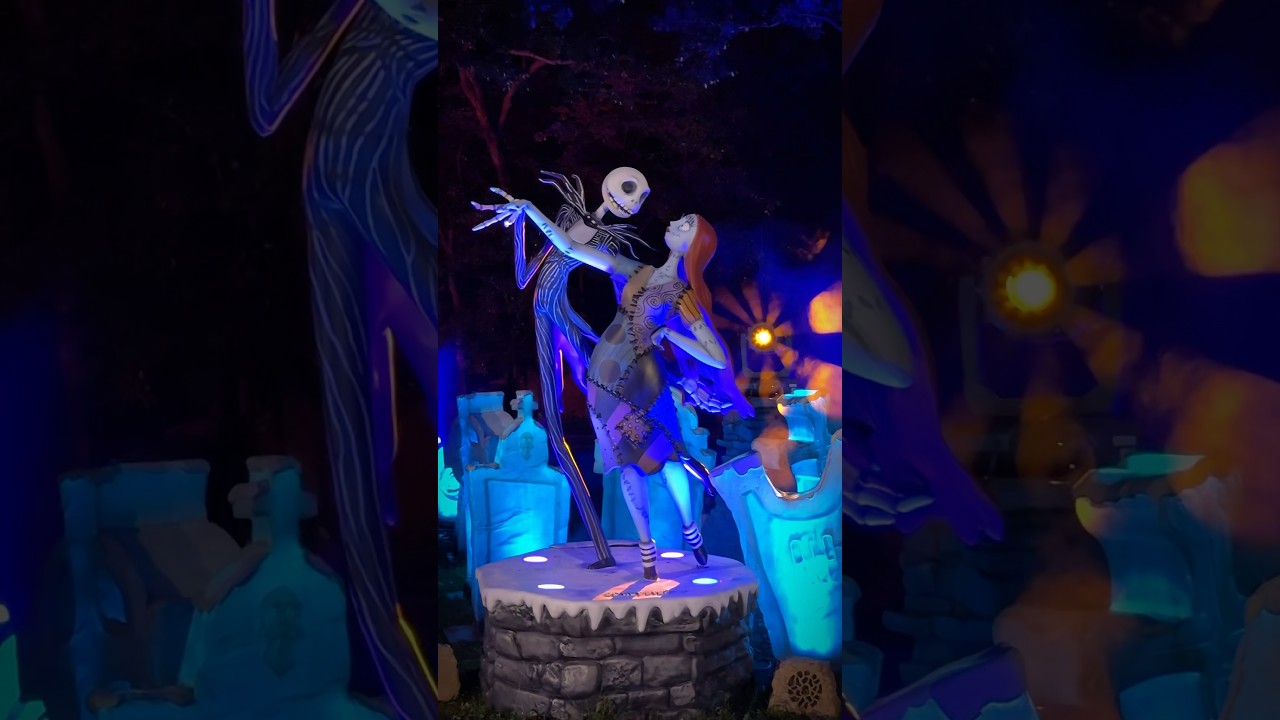 Tim Burton&rsquo;s &lsquo;The Nightmare Before Christmas&rsquo; light trail 🎃🕷️