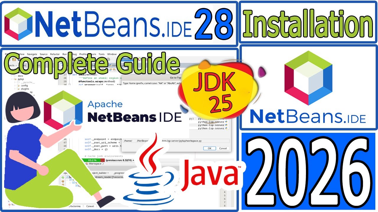 Как установить NetBeans IDE 28 с Java JDK 25 Windows 11 (64-разрядная версия) [Обновление 2026] П...