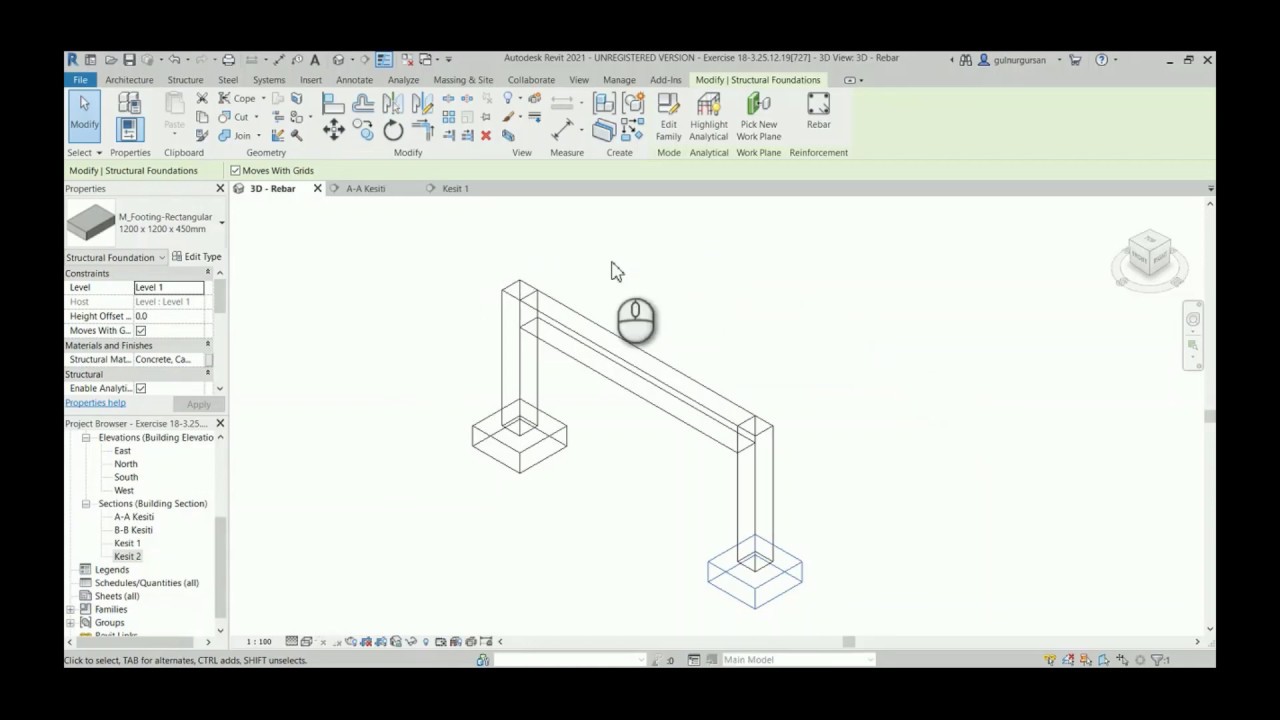 Revit'te Donatı Modellenmesi (Gülnur Gürsan)