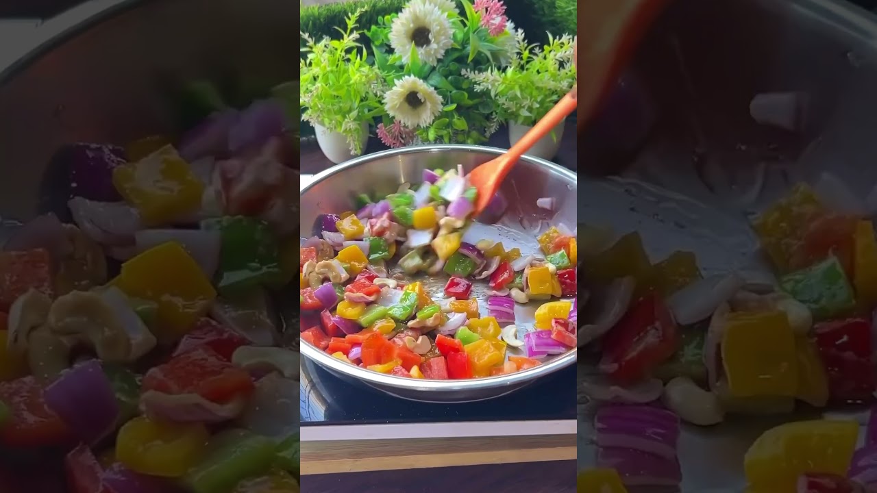 Holi Special - Potato Schezwan Chilli