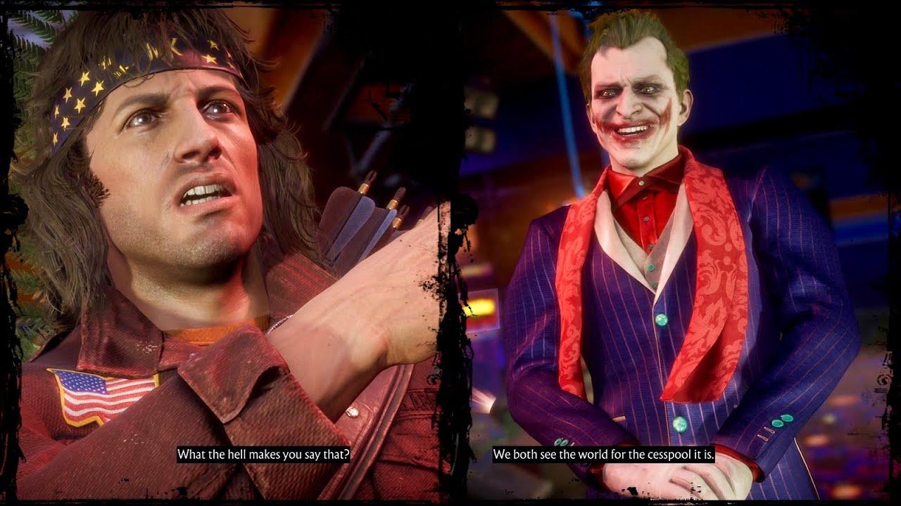 Rambo v The Joker - Dialogues - Mortal Kombat 11 Ultimate