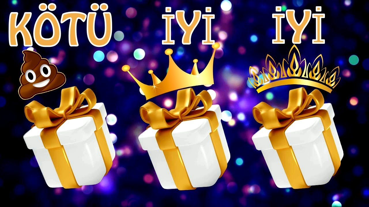 🎁&Uuml;&ccedil; Hediyeden Birini Se&ccedil; -Kutu Se&ccedil; 🎁✨Good vs Bad-Choose Your Gift 🎁💛Elige Tu Regalo