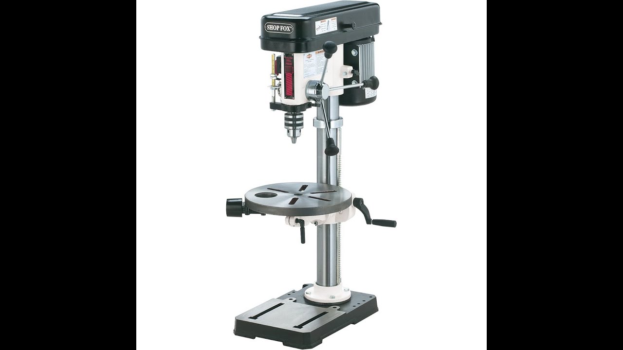 Shop Fox W1668 drill press assembly and testing