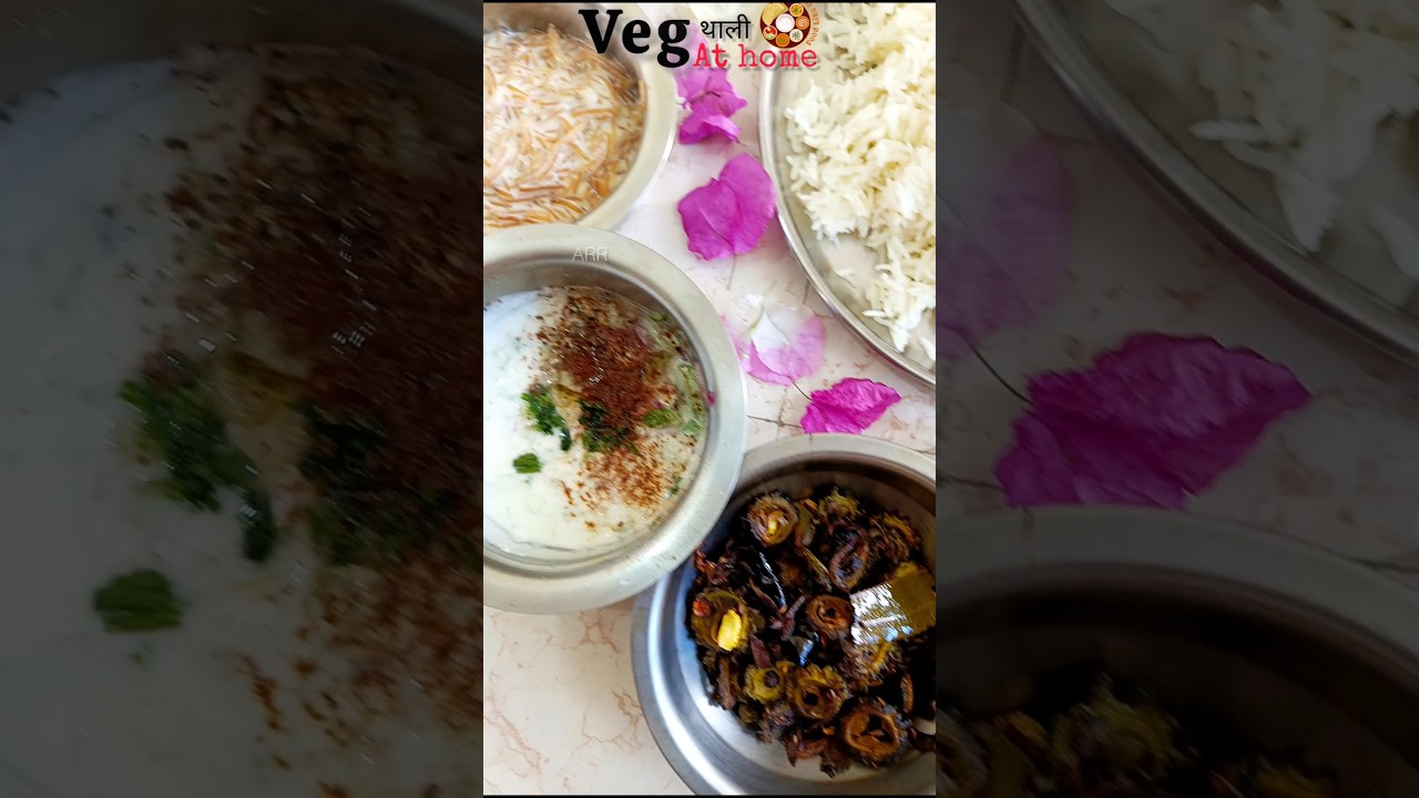 Veg thali at home