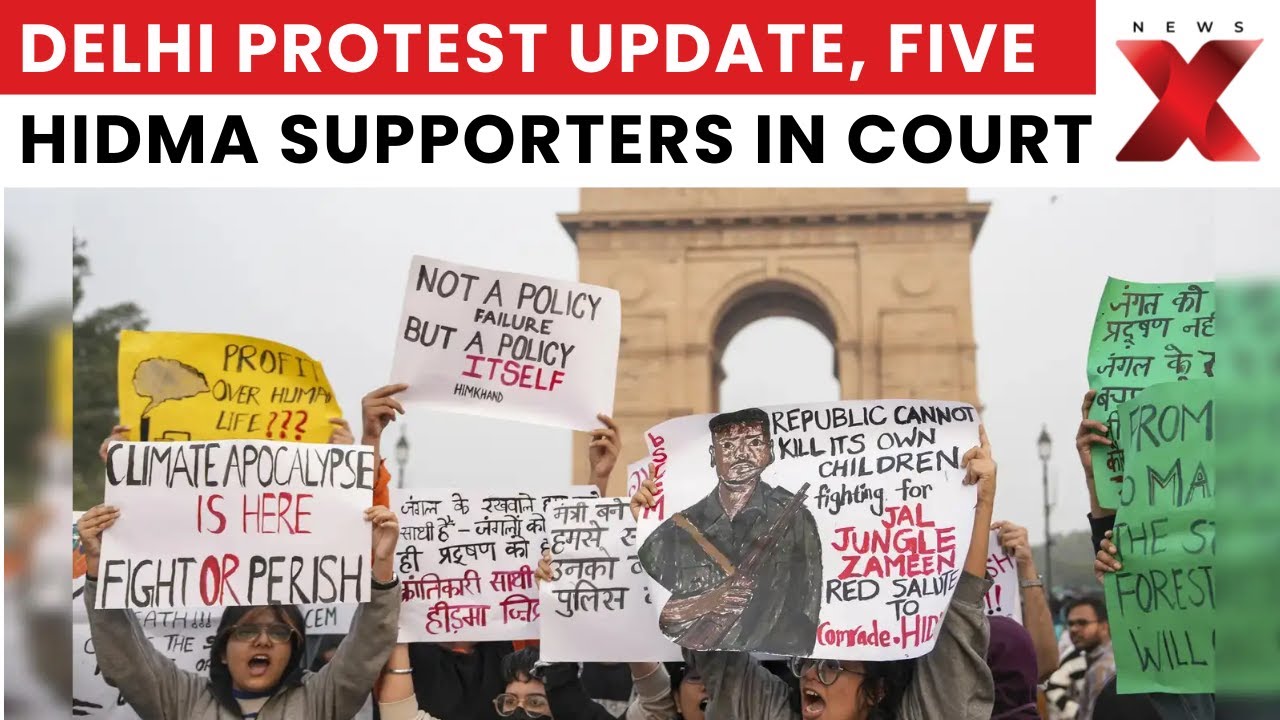 Delhi AQI Protest: Five Accused Supporting Hidma Appear in Court Amid Slogans
