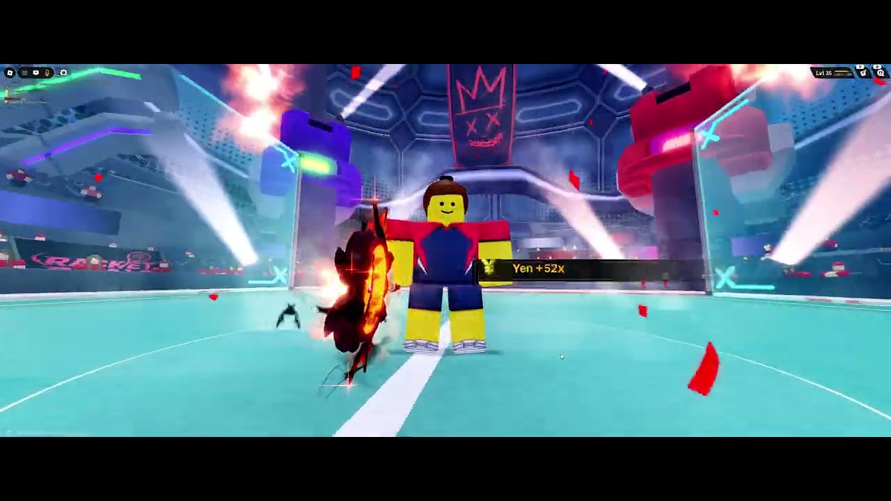 Destroying some people in Racket Rivals