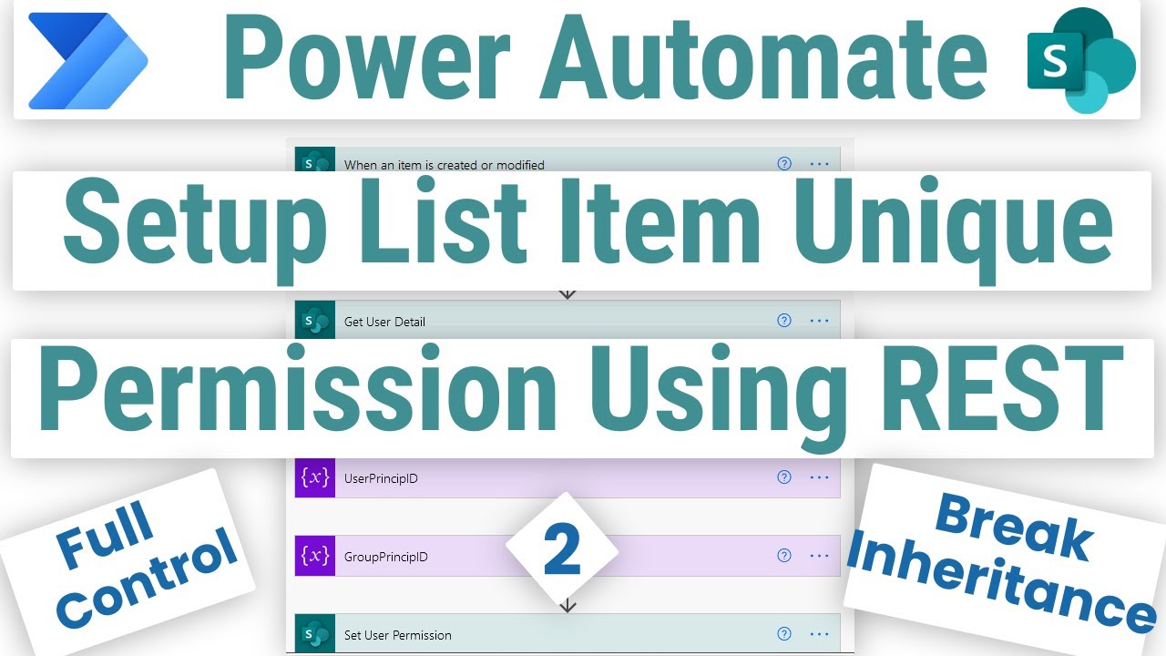 How to Set Item Level Permission on SharePoint List Item Using Power Automate & REST API.
