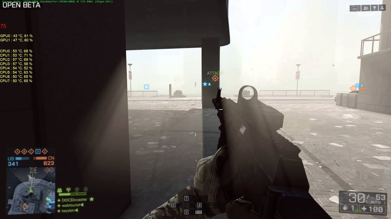 First Blood - Battlefield 4 Beta Ultra Settings1080p, 1920x1080 SLI 2 x Nvidia 680 ,I7 3770K