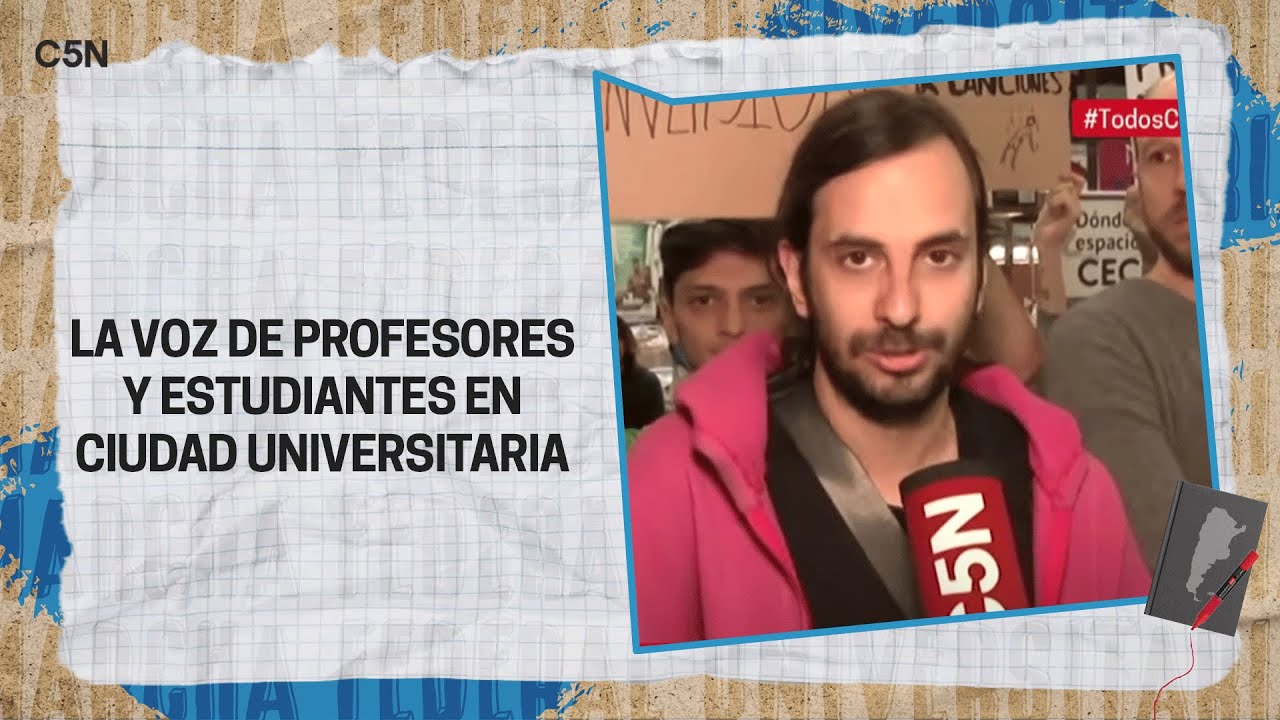 HISTÓRICA MARCHA: LA VOZ de PROFESORES y ESTUDIANTES en CIUDAD UNIVERSITARIA