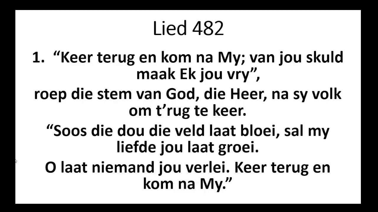 22 FEBRUARIE 2026: EREDIENS: SO BEGIN DIT... EKS 5