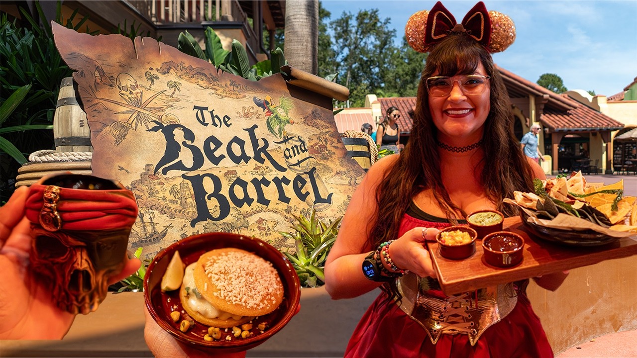 The Beak and Barrel ENTIRE MENU 🦜 Disney World Magic Kingdom food review