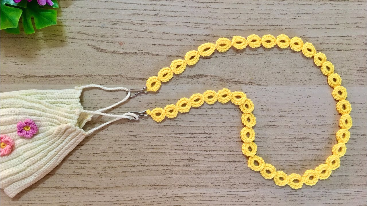 Crochet Face Mask Holder | How to make mask strap | Crochet pattern | Pikky DIY