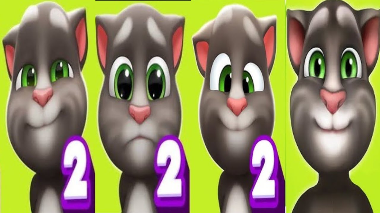 Talking tom cat vs tom 2 