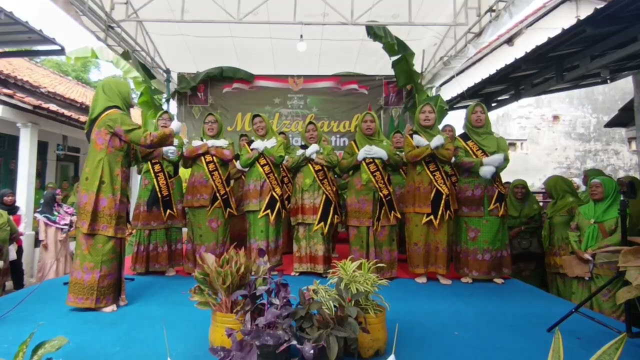 Mars Muslimat - Ya lal Wathon - Perempuan Aswaja - Mustika Darling - By PR Muslimat NU Pendawa 1
