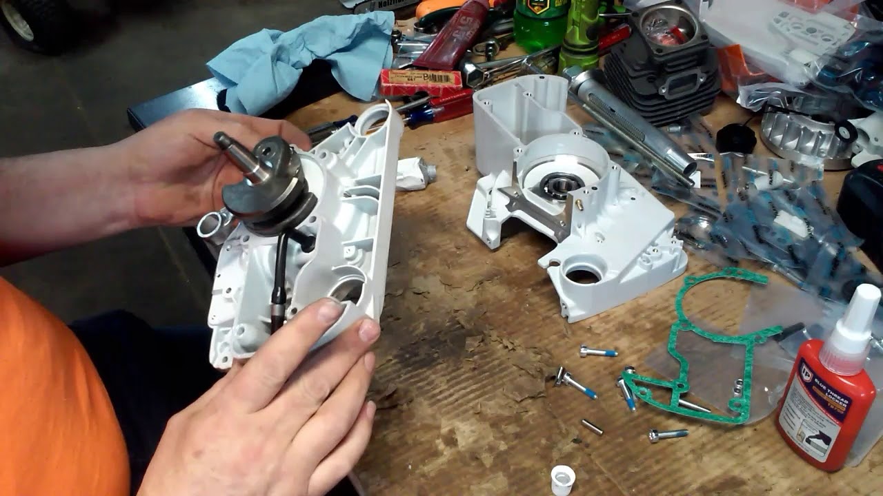 Сборка картера на сборке MS660 Кайла