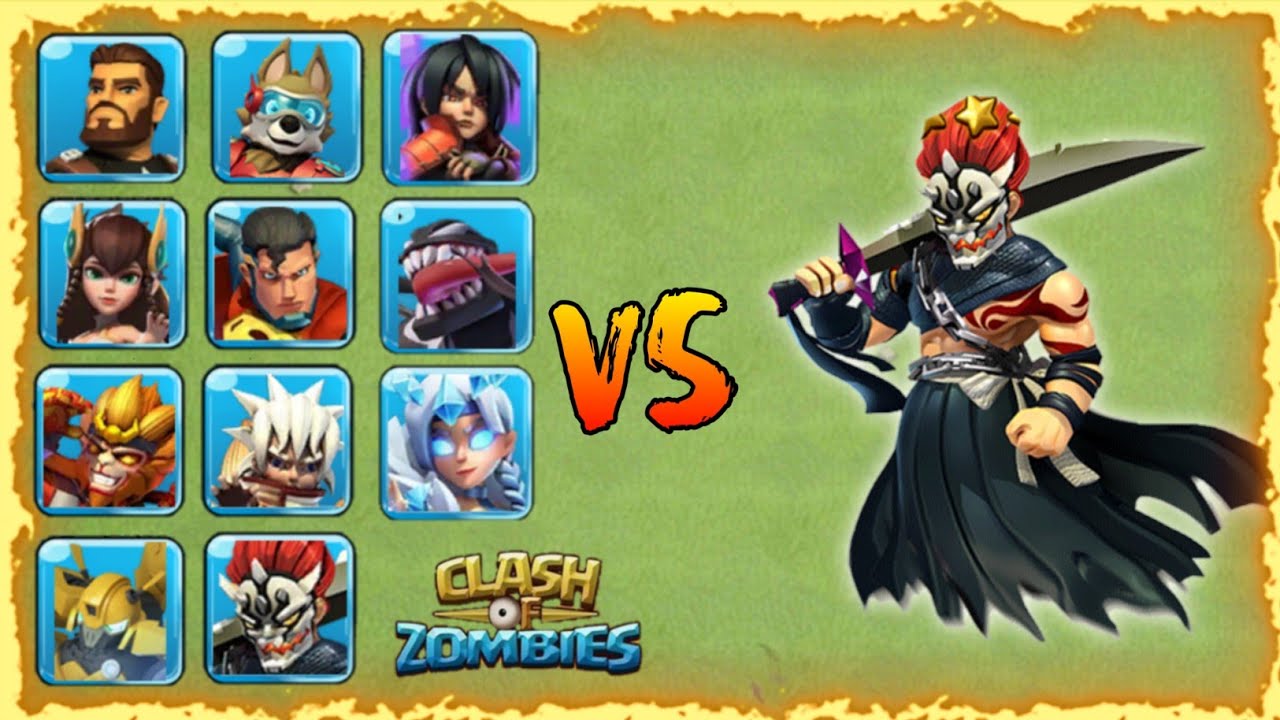 ICHIGO lvl70 vs OTHER HERO lvl70-80 | #CLASHOFZOMBIES