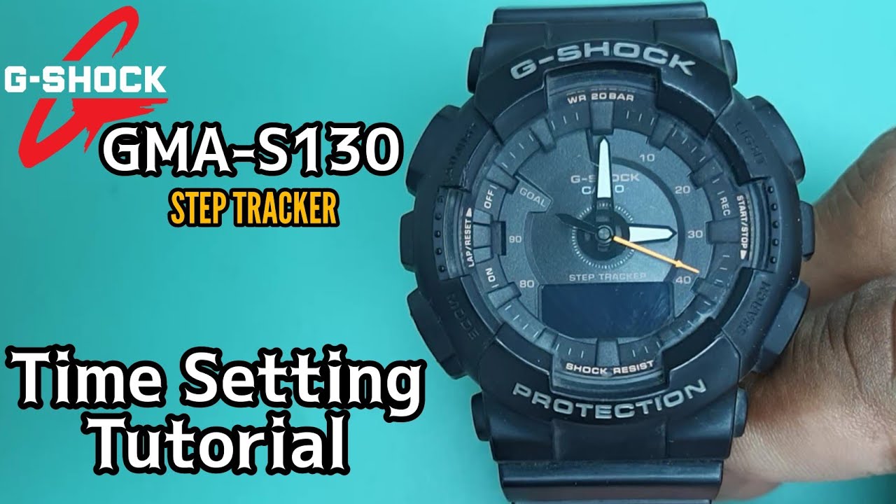 CASIO G-SHOCK GMA-S130 Digital Time Setting and Hands Alignment Adjusting