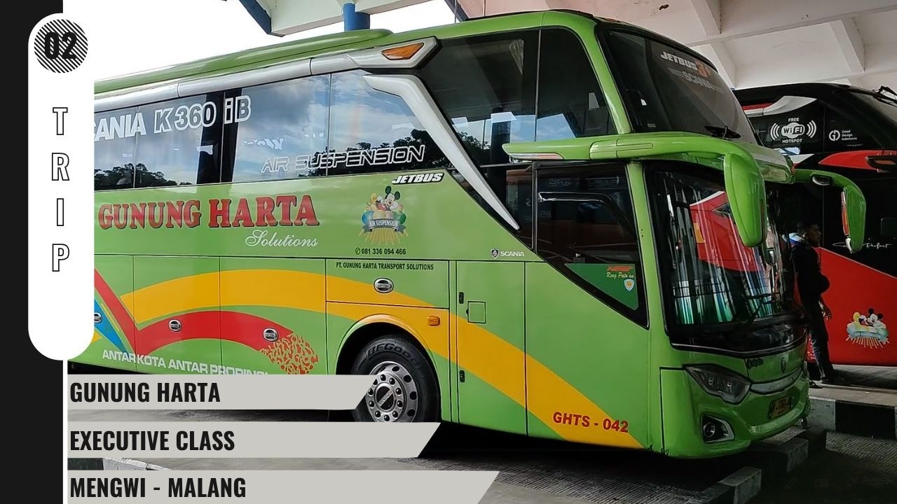002 Gunung Harta Executive Class Trip Denpasar - Malang || ASMR