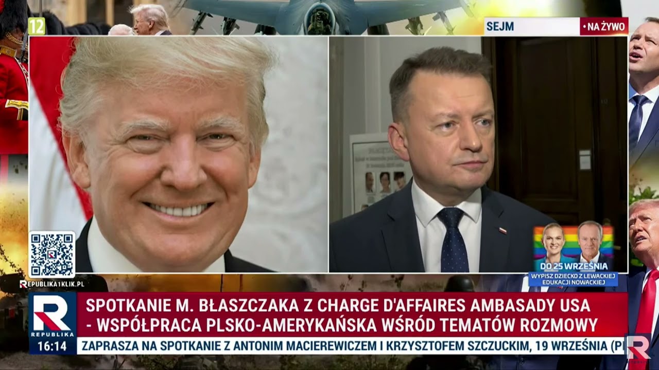 Błaszczak: jestem dumny z tego, że gdy byłem ministrem, tak wiele zbudowaliśmy w relacjach z USA