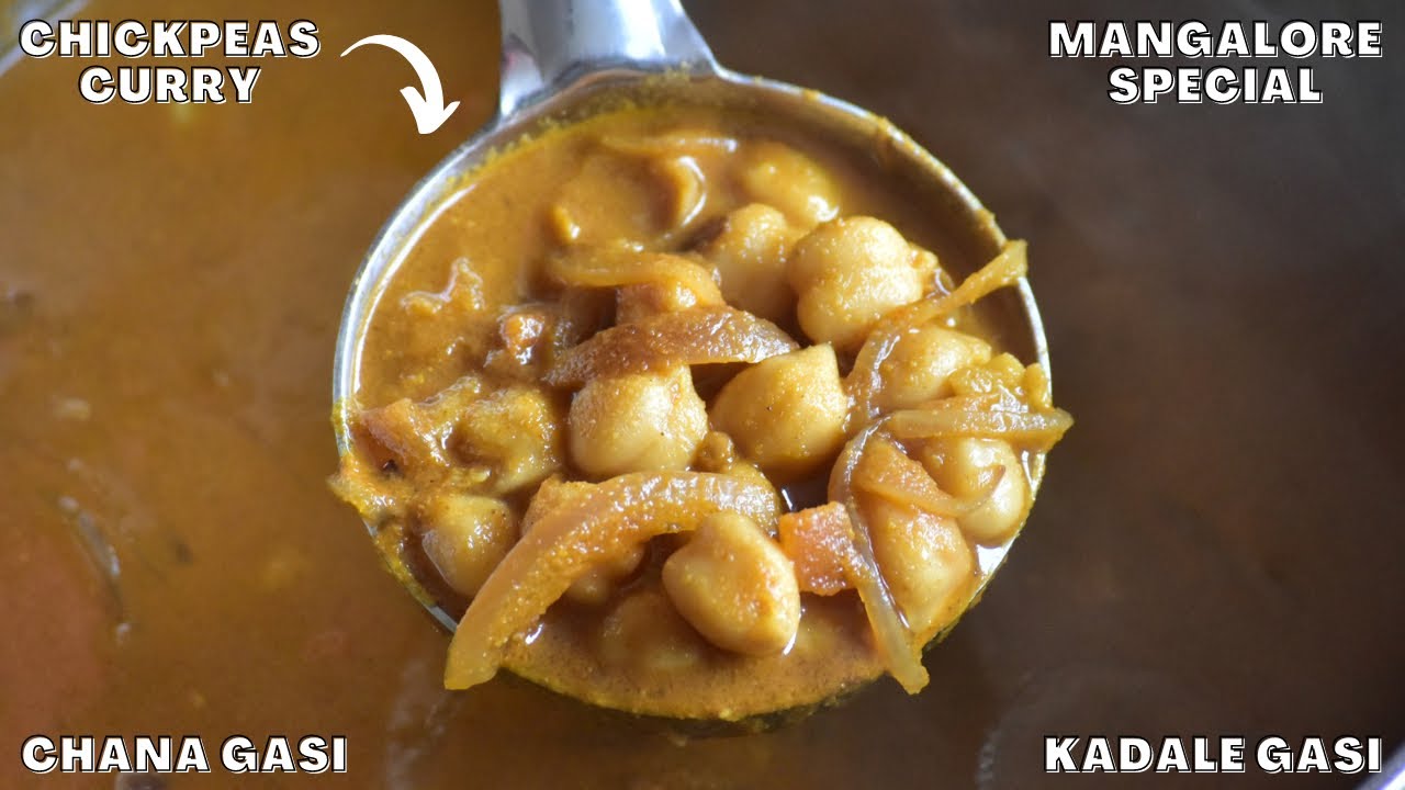 chickpeas curry mangalorean | kadale gassi | chana curry | kabuli chana curry | Vibha's Kitchen