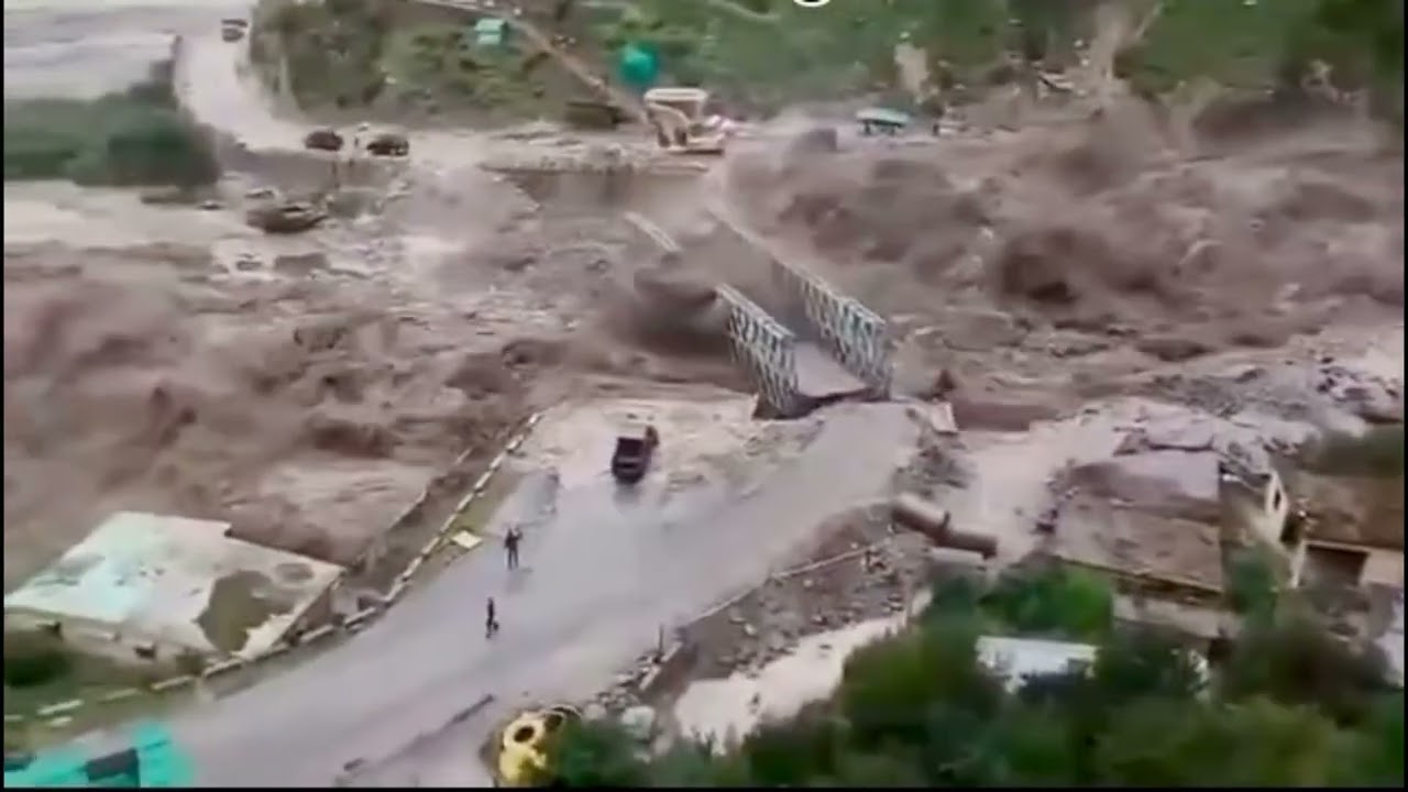 Nature Disaster !! Tamak Bridge Washout Niti Valley !! Uttarakhand !! 