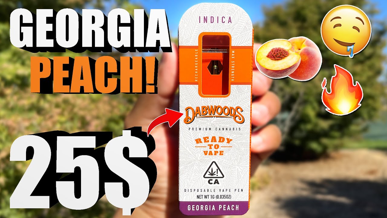 MY FIRST DABWOODS DISPOSABLE... | DABWOODS GEORGIA PEACH |CHEAP CART REVIEWS #97