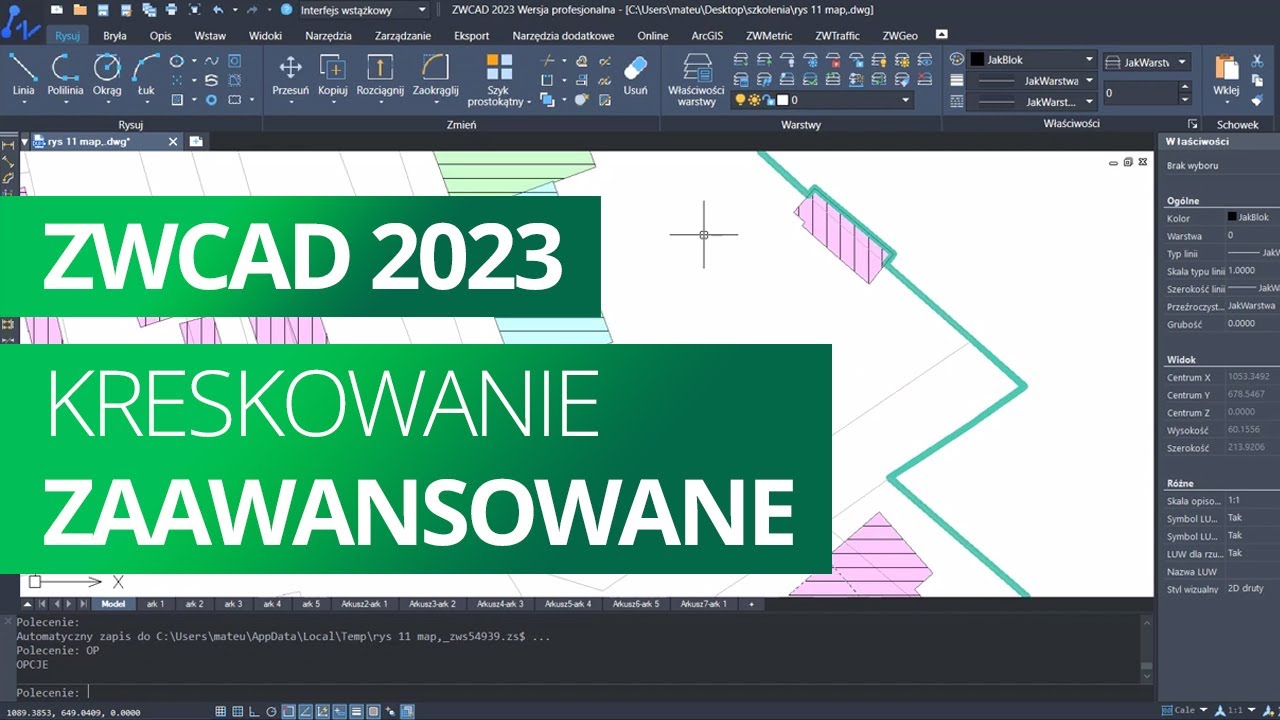 Kreskowanie zaawansowane. ZWCAD 2023