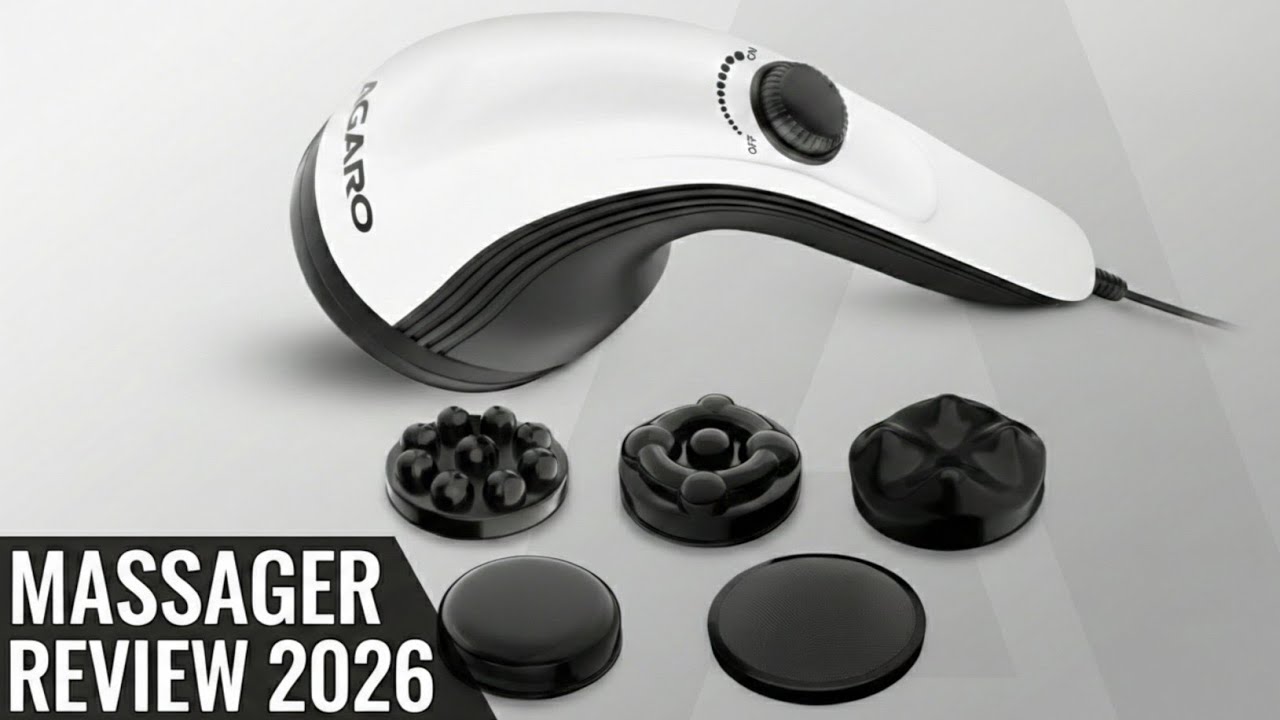 AGARO Atom Plus Electric Handheld Full Body Massager, @techheight 