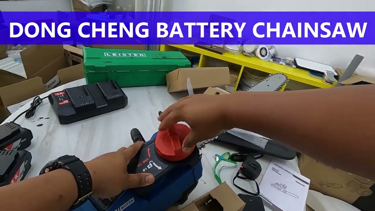 REVIEW JUJUR: FIRST TEST DONG CHENG BRUSHLESS CHAINSAW 20V 16