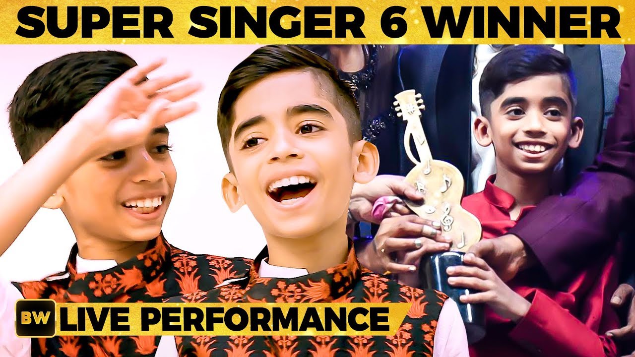 Super Singer 6 Title Winner Hrithik's LIVE Singing Performance - WOW! What a Voice! | SS 101