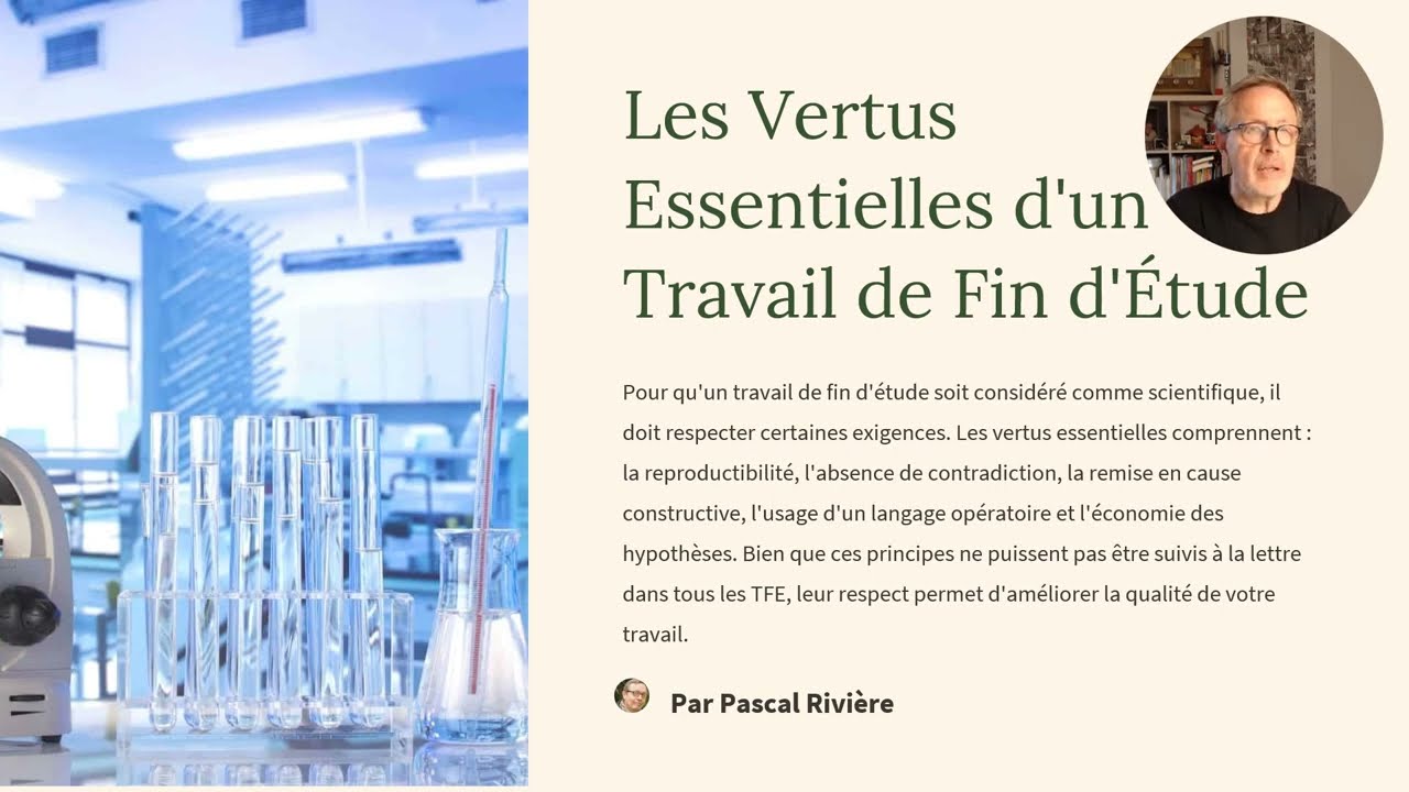 TFE sur le Feu : Donnez à votre TFE les qualités scientifiques nécessaires