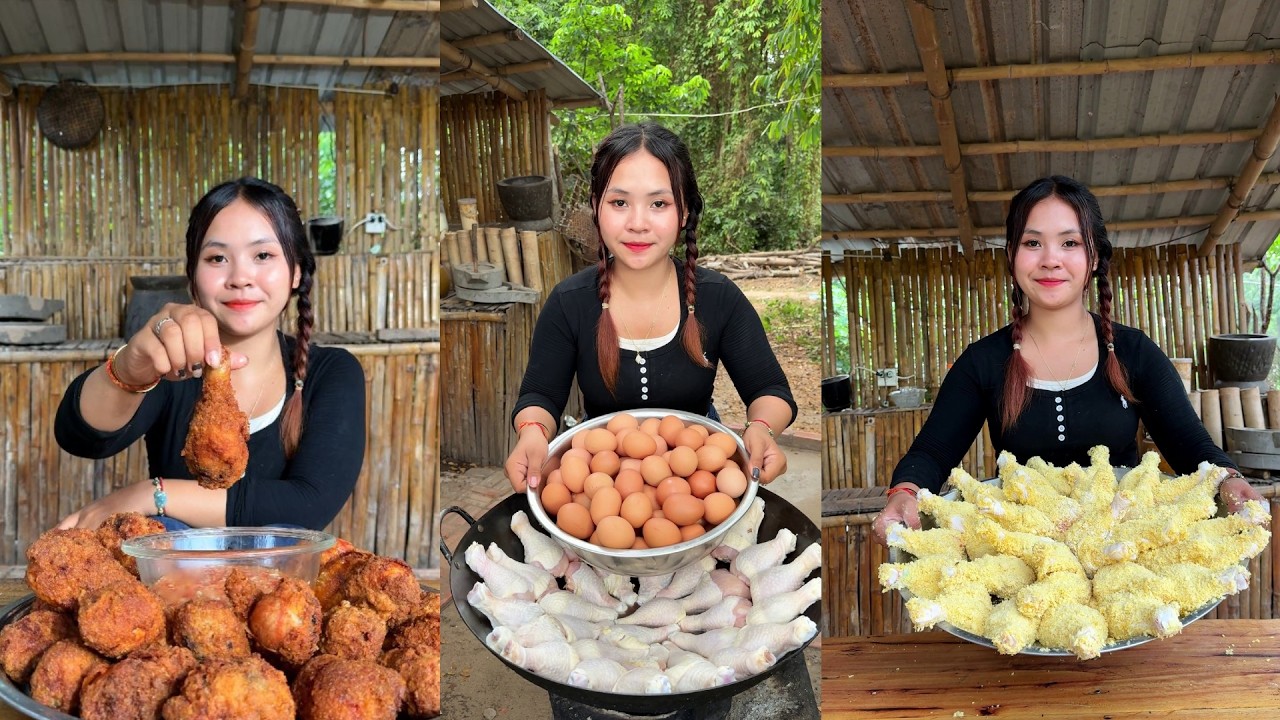 Amazing cooking and wash chicken with egg for fry chicken recipe
