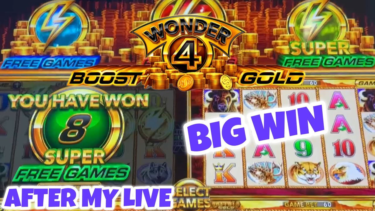 Had more luck on Buffalo after my Live playing Wonder 4 Boost Gold slot machine with a great bonus!