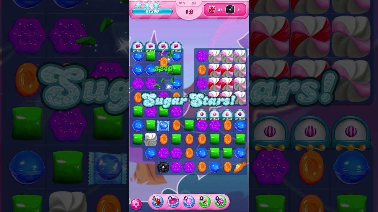 Candy Crush Saga Level 95 - No Boosters