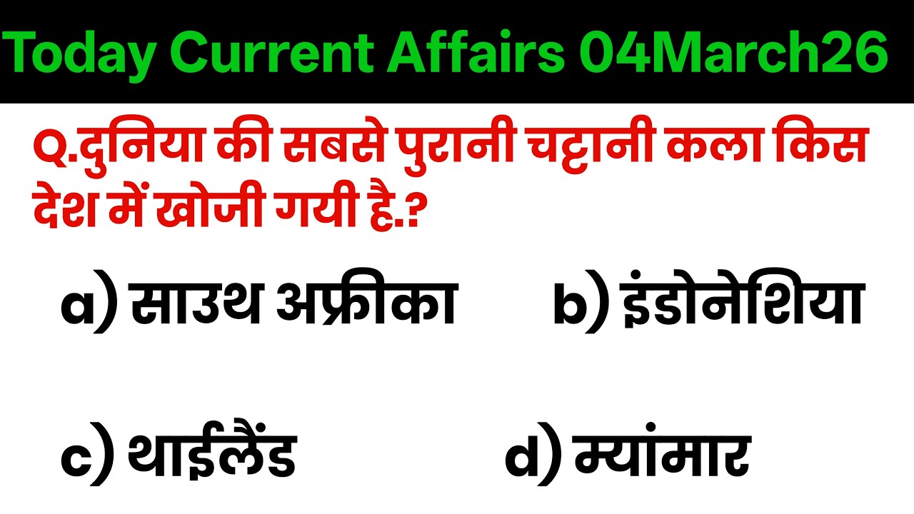 04 march 2026 Current Affairs (2026) | Current Affairs Today | Bihar Helping Zone #video
