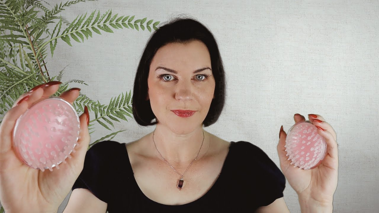 ASMR Scalp Check & Soothing Head Massage (binaural brushing and massaging sounds)