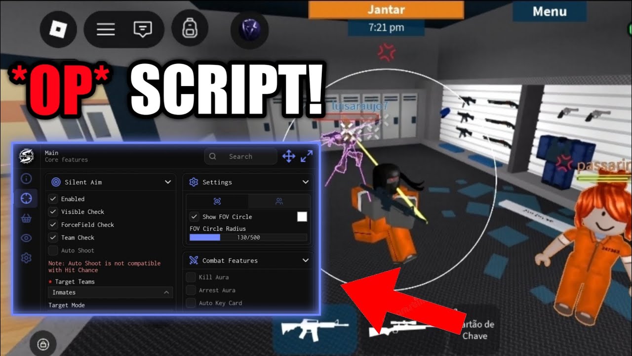 OP SCRIPT PRISON LIFE - KEYLESS - 2026 AUTO CRIMINAL, AIMBOT, HITBOX, ESP!!