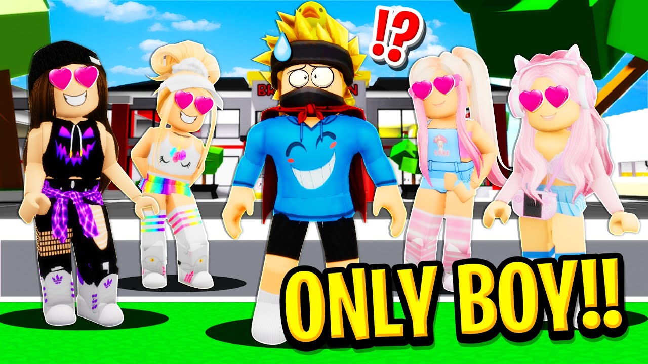 Only BOY in ALL GIRLS SCHOOL in Roblox BROOKHAVEN RP!!