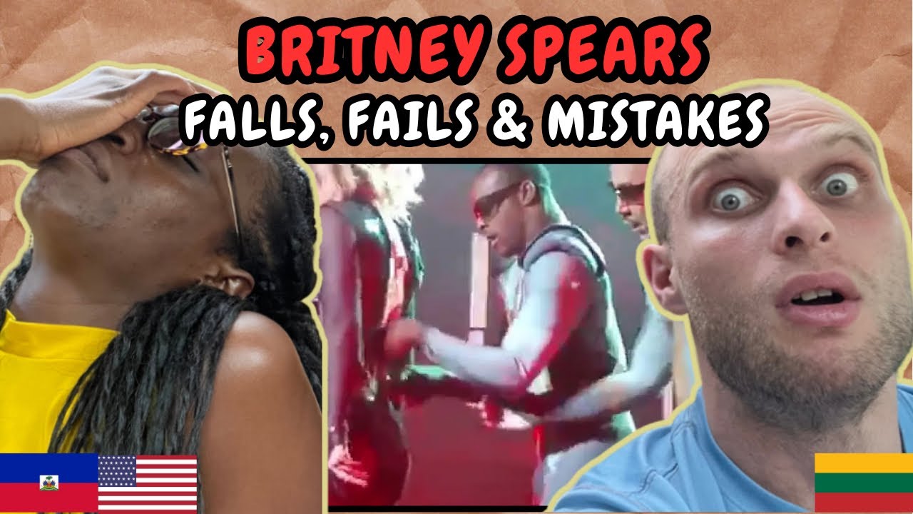 REACTION TO Britney Spears: Falls, Fails, & Mistakes Compilation | FIRST TIME WATCHING