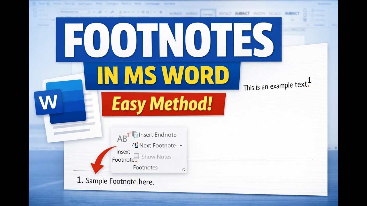 Footnotes in MS Word | Easy Step-by-Step Tutorial