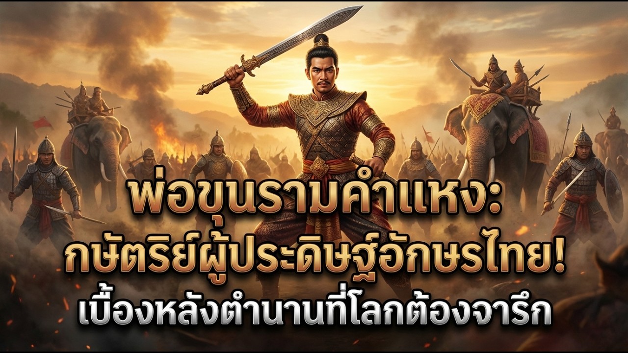 พ่อขุนรามคำแหง : กษัตริย์ผู้ประดิษฐ์อักษรไทย! เบื้องหลังตำนานที่โลกต้องจารึก