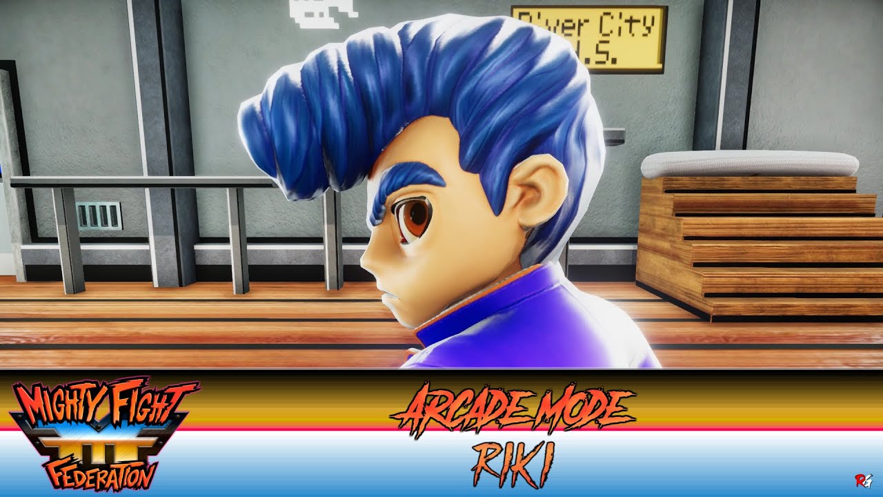 Mighty Fight Federation: Arcade Mode - Riki