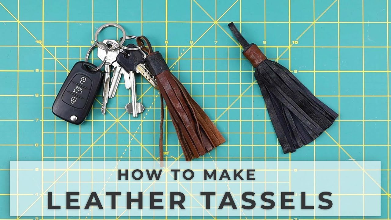DIY Leather Tassels Keychain