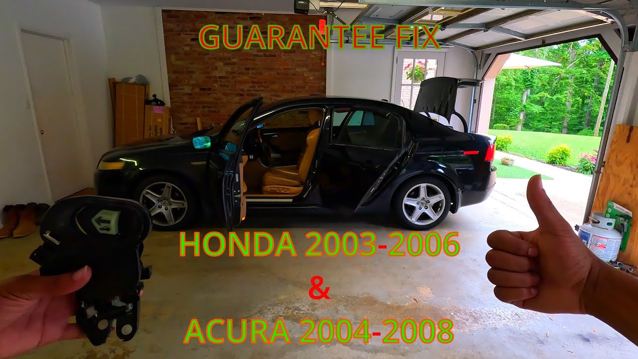 Guarantee Fix For Trunk Not Opening On 2004-2008 Acura TL & Honda Accord
